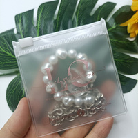 Bolsa de plástico con cierre de cremallera para pendientes, bolsa de embalaje con cierre de cremallera para mini artículos personalizados