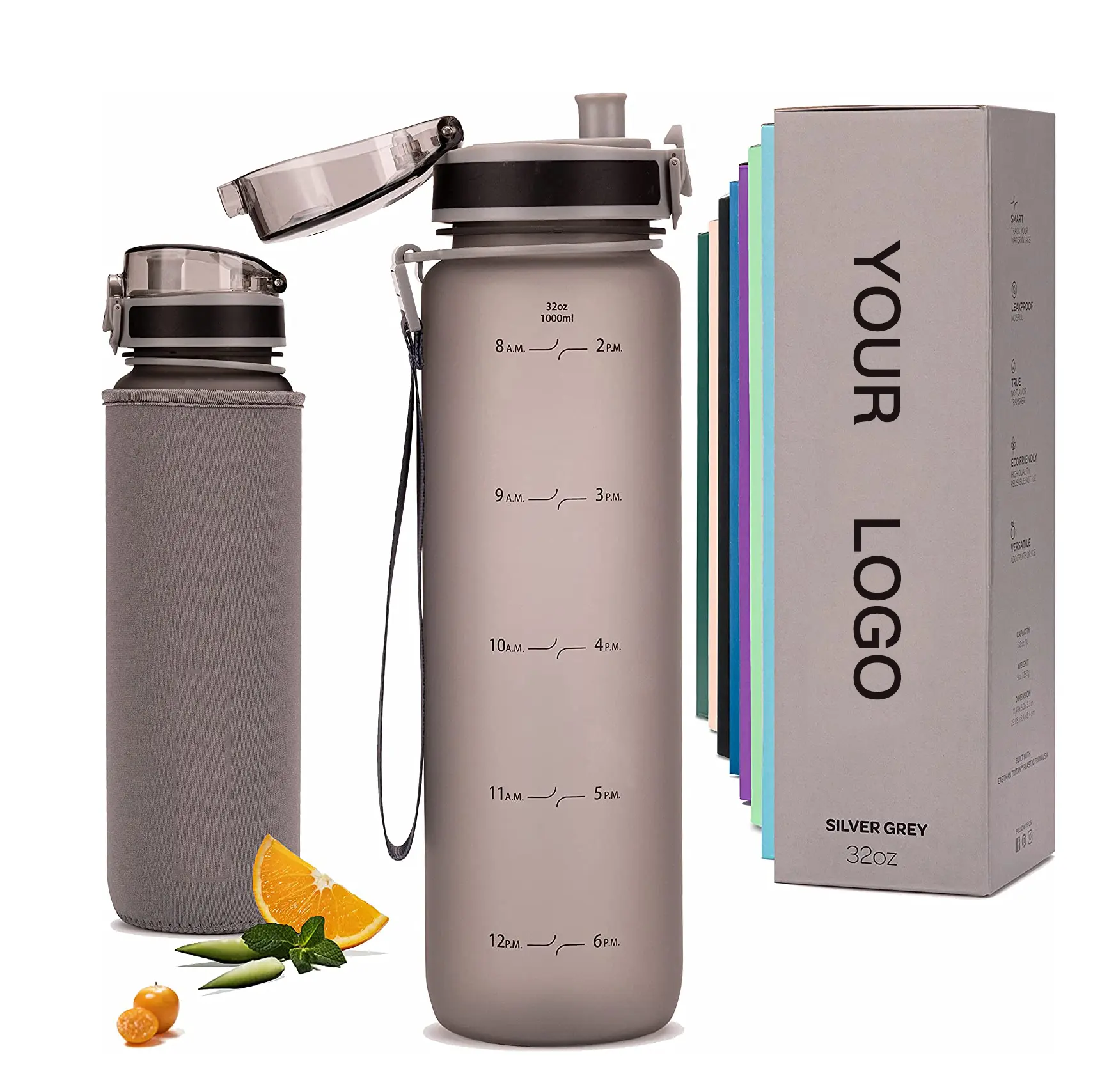 32oz chai nước nhựa 2024 nhựa tốt nhất nóng bán 32oz /1000ml Chai nước nhựa leakproof chai nước thể thao