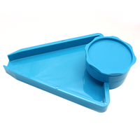 Broyeur à herbes en plastique 63 mm avec logo personnalisé, entonnoir et plateau à rouler 2-en-1, pour cigarettes et accessoires de fumage