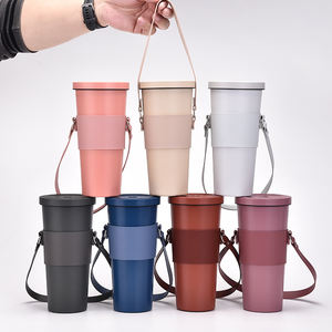 Couvre-gobelet en silicone antidérapant Atlas pour femmes, accessoires de bar épaissis avec sac à main extérieur, 16 couleurs - Product Image 1