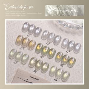 JTING Acaba de lanzar la colección estética Universal de esmalte de uñas en gel efecto ojo de gato de 9 colores, proveedor líder de esmalte de uñas en gel magnético efecto ojo de gato OEM - Product Image 3