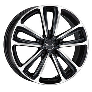 ล้ออัลลอย MAK F7080MMBM45IIR MAGMA กระจกสีดำ7J18 Cb64 5X120 Et45ดัชนีโหลด1 800 - Product Image 1