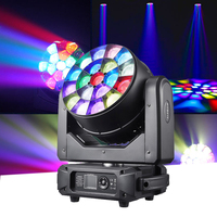 19x40W RGBW/CTO 4-en-1 Bee Eye Moving Head à LED haute luminosité 1-25fps Multi Strobe Contrôle DMX512 pour bars, DJ et concerts