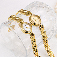 Shell Horloge 2025 Nieuwe Middeleeuwse Gouden Quartz Dames Horloge Verjaardagscadeau Voor Valentijn High-End Mode Polshorloge