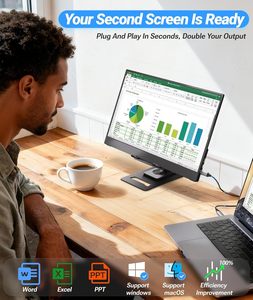 <span class=keywords><strong>Monitor</strong></span> Portátil Ingnok Ultra Delgado de 15.6 Pulgadas FHD IPS 16:9, Extensor de Pantalla para <span class=keywords><strong>Laptop</strong></span>, Soporte Ajustable, Compatible con USB C, para Viajes y Oficina - Product Image 4