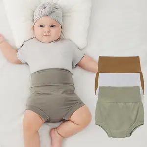 2024 नई बांस फाइबर बेबी ट्रायंगल पैंट उच्च कमर वाली कैजुअल पैंट गर्मियों में पतले शॉर्ट्स पहनना