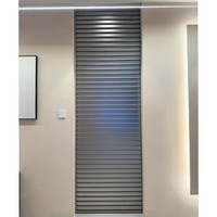 Volet vertical en alliage d'aluminium au design moderne et professionnel, lame de volet insonorisée, volet décoratif, porte coulissante suspendue