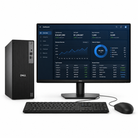 Nouvel ensemble de PC de bureau Dell Pro QCT1250 avec processeur Intel Core i3, i5, i7 de 13e génération, moniteur 21,5, 23,8, 27 pouces, ensemble de bureau avec tour d'ordinateur