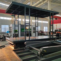 Plateforme élévatrice à ciseaux électrique hydraulique à double niveau de 5 tonnes pour garage domestique avec construction en acier allié certifiée ISO/CE