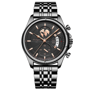 Montres pour hommes POEDAGAR 989, design haut de gamme, nouveau modèle, prix bas, stock disponible, style moderne, meilleur prix, quartz, bracelet en acier inoxydable - Product Image 5