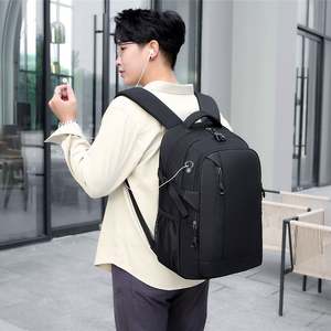 Wholesale Multifunction Travel <b>Laptop</b> Backpack PU & Oxford Waterproof <b>Large</b> Capacity Business Backpack <b>Bag</b> With Usb Charge Port - Product Image 2