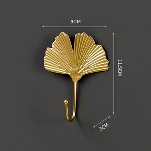 <b>Wall</b> <b>Hook</b> Nordic Coat Rack Leaf <b>Hook</b> <b>for</b> <b>Keys</b> Plant Modern <b>Key</b> Holder <b>Wall</b> Mounted Single Prong Coat Hanger <b>for</b> Living Room - Product Image 5