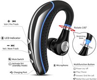 Casque sans fil mono avec crochet d'oreille, écouteurs sport et pilote pour appels professionnels, casque téléphonique