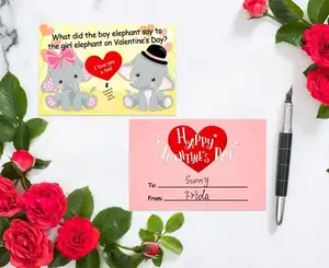 Valentinstag karten für Kinder, 36 Stück Lustige Scratch-Off Valentine Witze Karten, Valentinstag Austausch karte Geschenk karten