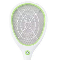 Fabrication professionnelle, raquette électrique anti-moustiques LED rechargeable 2 en 1 avec poignée anti-transpiration