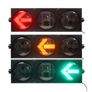 Semáforo de Señalización de Tráfico Personalizado de Alta Potencia de 300 mm y 400 mm con Flecha de Giro a la Izquierda Verde y Roja - Product Image 3