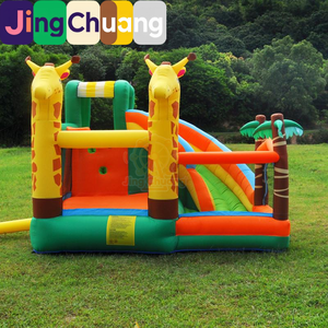 Château gonflable pour la maison, petit trampoline pour enfants, toboggan intérieur, mur d'escalade extérieur, château de jeu, matériau PVC - Product Image 3
