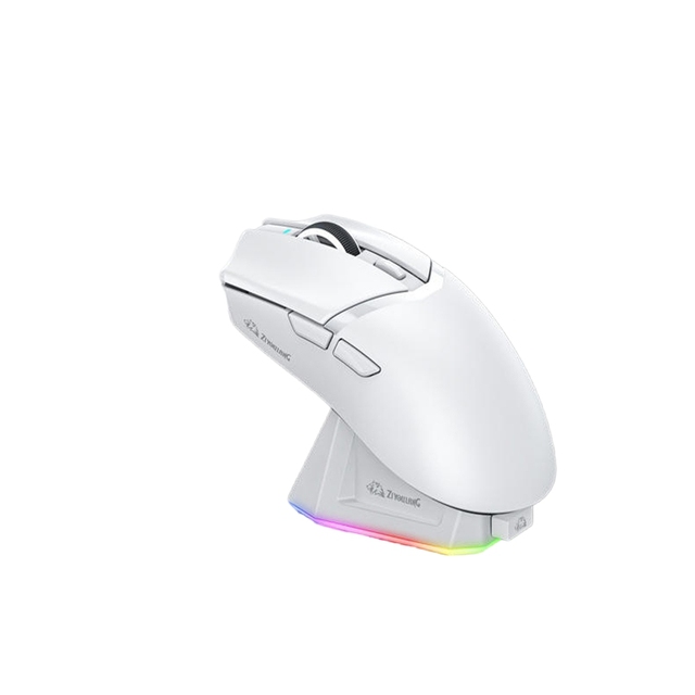 Lightweight Free Wolf X2 Wireless Tri-mode PAW3311 24000DPI RGB with Charging Base Ergonomic Programmable Optical Game Mouse