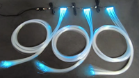 Kit de 1500 fibres optiques dynamiques 0,5 mm pour plafond étoilé, garantie 3 ans, modèle universel, moteur lumineux 16W