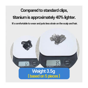 Titanium 6-shot <b>clip</b> Wig Making <b>Clip</b> <b>Snap</b> Comb for Hair Extension Durable Fixing <b>Clip</b> for Hairpiece Production - Product Image 3