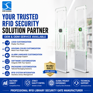 Puerta <span class=keywords><strong>de</strong></span> <span class=keywords><strong>Seguridad</strong></span> RFID Profesional para Bibliotecas, 13.56MHz, Sistema <span class=keywords><strong>de</strong></span> Detección Antirrobo <span class=keywords><strong>de</strong></span> Libros para Bibliotecas y Archivos - Product Image 3