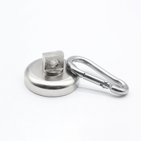 36mm Néodyme NdFeB Aimants Crochets Mousqueton Plafond Crochet Réfrigérateur Suspendu Magnétique Cintre Pivotant 360 Degrés Pot Boucle Magnétique