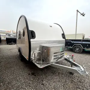 Sale off Integrated FRP body Galvanised chassis camper trailer with separate bathroom control panels air conditions