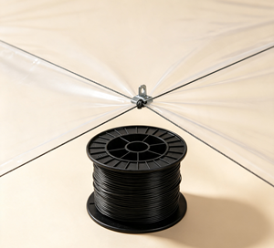 Fil de maintien en polyester noir haute résistance pour treillis et film de serre, pour projets agricoles - Product Image 1