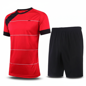 Ensemble de maillots de football de club personnalisables, nouvelle saison 2022, nom et logo personnalisés, service OEM pour les vêtements d'équipe, 100% polyester, séchage rapide - Product Image 2
