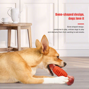 Haute qualité en caoutchouc chien os jouet à mâcher Durable chien os interactif animal de compagnie jouet à mâcher chiot dents propre molaire indestructable chien jouets - Product Image 3