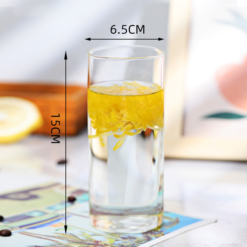 Tasse en verre transparent droit 400 ml
