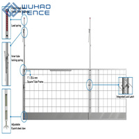 Barrière de protection des bords pour la sécurité sur les chantiers de construction, clôture de protection contre les chutes en acier traité thermiquement, design écologique