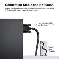 Cable de Extensión VGA Macho a Hembra de 15 Pines Chapado en Oro Xput, Negro, 1M 1.5M 2M 3M 5M, Cable de Conexión de Video HD para Monitor de Computadora