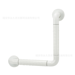 Barra de apoyo en forma de L YJL de 30 cm, de acero inoxidable y plástico antideslizante, para la seguridad de personas mayores en el baño. - Product Image 2