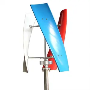 Turbina aerogeneradora de eje Vertical, molino de viento de baja velocidad con controlador Inverte, 3 cuchillas, 12V, 24V, 1000W, 1500W, 2000W, energía libre