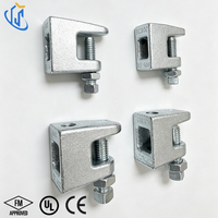 Pince de fixation BC3 avec finition galvanisée, pince de tuyauterie sismique durable pour support de tuyau d'incendie en acier profilé
