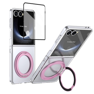 Soporte de anillo magnético de dos <span class=keywords><strong>colores</strong></span> a prueba de golpes Fold Zlip Phone Case para Samsung Galaxy Z Flip 7 6 5 <span class=keywords><strong>4</strong></span> 3 - Product Image 2