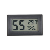 Mini hygromètre numérique LCD, thermomètre, jauge d'humidité pour humidificateur à cigares, incubateur pour reptiles, aquarium, volaille