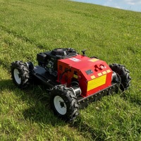 Harga Pabrik Robot Pemotong Rumput Lonxin Nirkabel, Mesin Pemotong Rumput Roda Berat untuk Pertanian