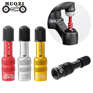 Adaptateur de <span class=keywords><strong>valve</strong></span> Schrader pour fourche de vélo MUQZI, adaptateur de noyau de <span class=keywords><strong>valve</strong></span> d'<span class=keywords><strong>amortisseur</strong></span> arrière pour <span class=keywords><strong>VTT</strong></span> et vélo de route, outil de réparation de fourche - Product Image 1