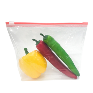 AIUDO Heavy Duty BPA FREE Color Saddle Eco-Friendly Sturdy Leak Proof Reusable Frozen Food Plastic <b>Packing</b> Freezer Slider <b>Bags</b> - Product Image 2