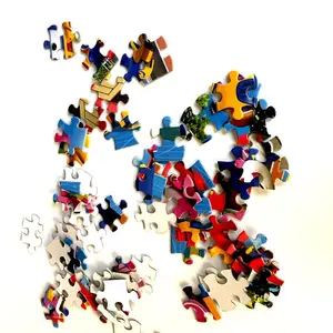 Paling Populer Disesuaikan Screen-Printing Kertas Seni 3D Jigsaw Puzzle Game untuk Pesta