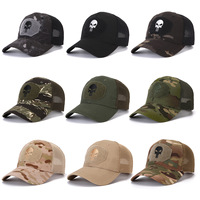 Nueva Llegada, Gorra de Camionero Unisex, Táctica, de Camuflaje, 6 Paneles, Malla de Algodón, Impermeable, Transpirable