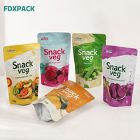 Geurdicht, hersluitbaar, gelamineerd staande zakje met ritssluiting voor gedroogd fruit, chips en snacks, groothandel