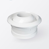 Système HVAC buse à jet en aluminium boule ronde diffuseur à jet réglable au plafond