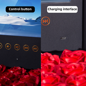 Custom Design Luxury Gift Valentine Day Gift Flower Greeting Cards Jewelry Lcd Displays Screen Your Video Paper Packaging <strong>Box</strong> - Product Image 6