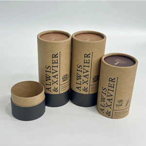 Tube en carton kraft biodégradable et recyclable, fait main, écologique, pour emballage alimentaire en gros : thé matcha en poudre, chocolat - Product Image 6