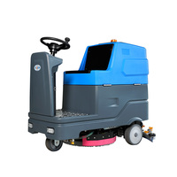 KUER-H85 Ride on Floor Scrubber Machine Outfit 85L Grand réservoir d'eau et disque de brosse de 560mm