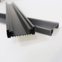 Profilés décoratifs en aluminium anodisé noir 6061 6063 T5 T6, sur mesure, pliage et découpe, usine directe