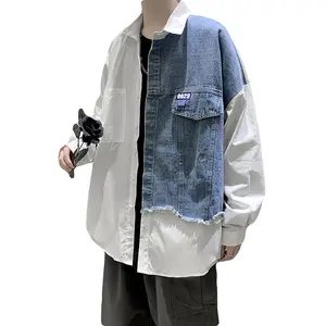 Vêtements personnalisés d'été pour hommes nouveau style ship hop patch jackets manteau chemise